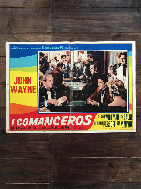 Fotobusta I comanceros 1961 con John Wayne