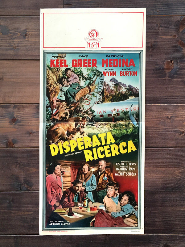 locandina cinema Disperata ricerca 1952