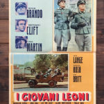 fotobusta I giovani leoni Marlon Brando, Montgomery Clift e Dean Martin, 1958