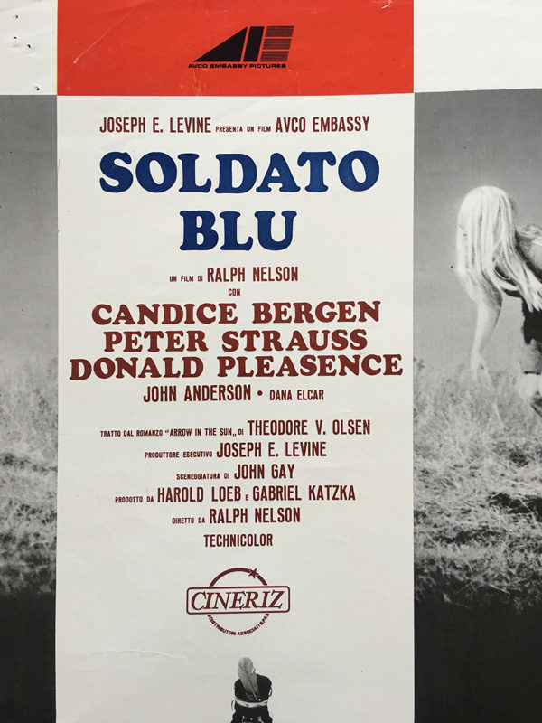 fotobusta Soldato blu 1970