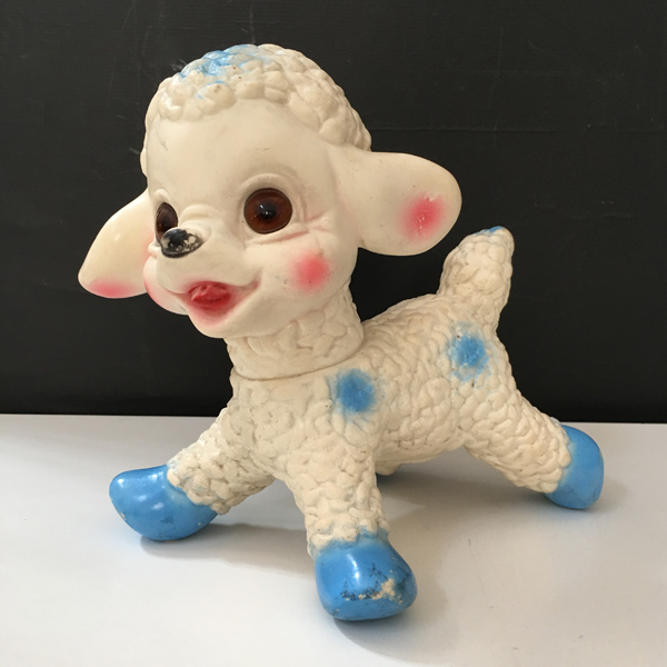 pecorella Ledraplastic anni '60 squeeze toy