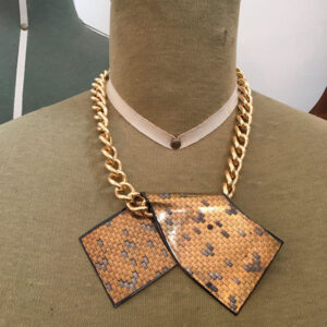 collana Laurana vintage smaltata Bobeche modernariato