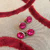 gemelli vintage rosa fucsia Bobeche