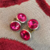 gemelli vintage rosa fucsia Bobeche