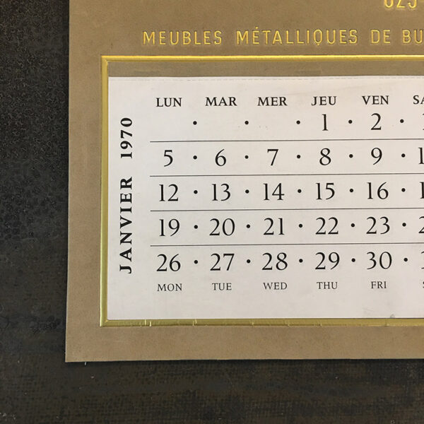 calendario 1970 Abair vintage