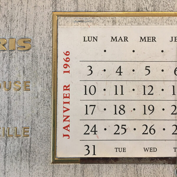 calendario 1966 Sonovision vintage