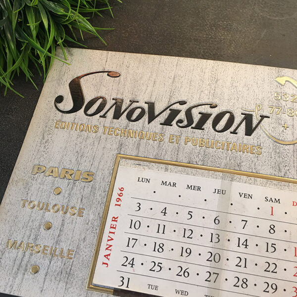 calendario 1966 Sonovision vintage