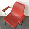 sedia vintage rossa