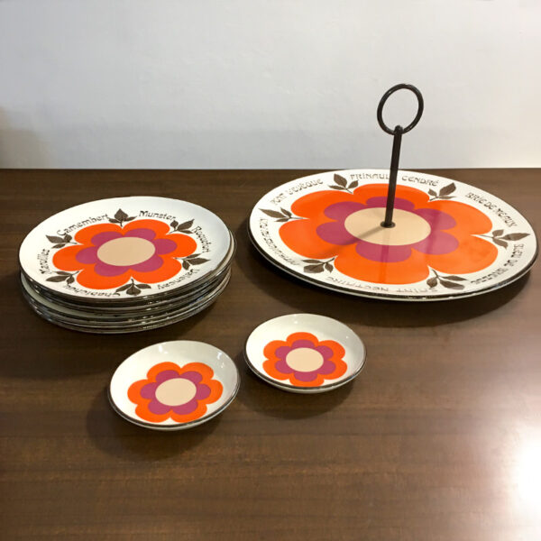 set da formaggi Gien vintage anni '70
