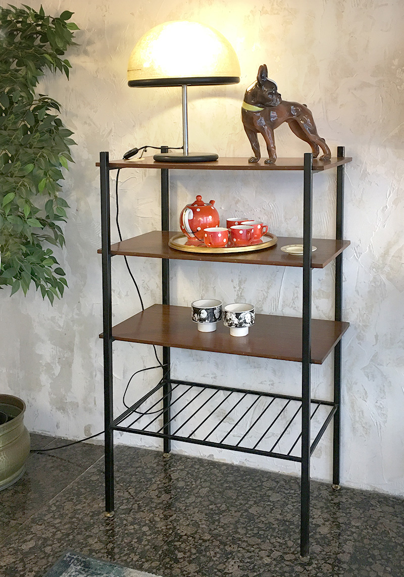 Libreria in teak piccola 1 modulo - Bobeche vintage store