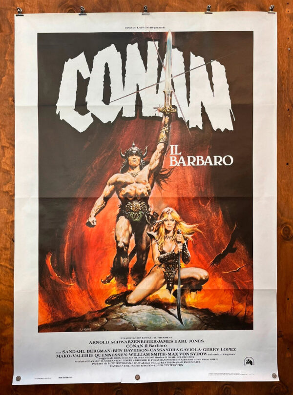 manifesto vintage film Conan il barbaro