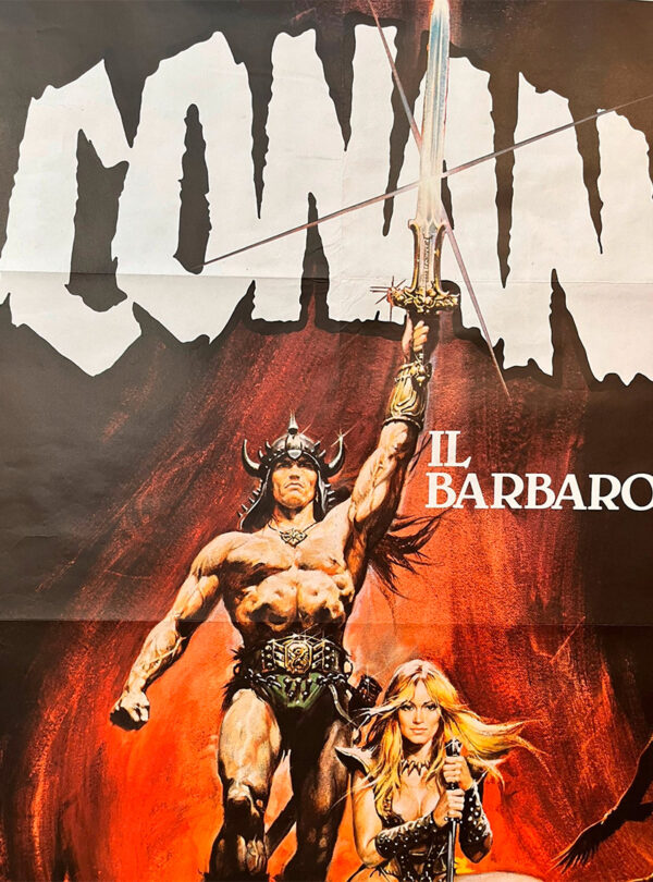 manifesto vintage film Conan il barbaro