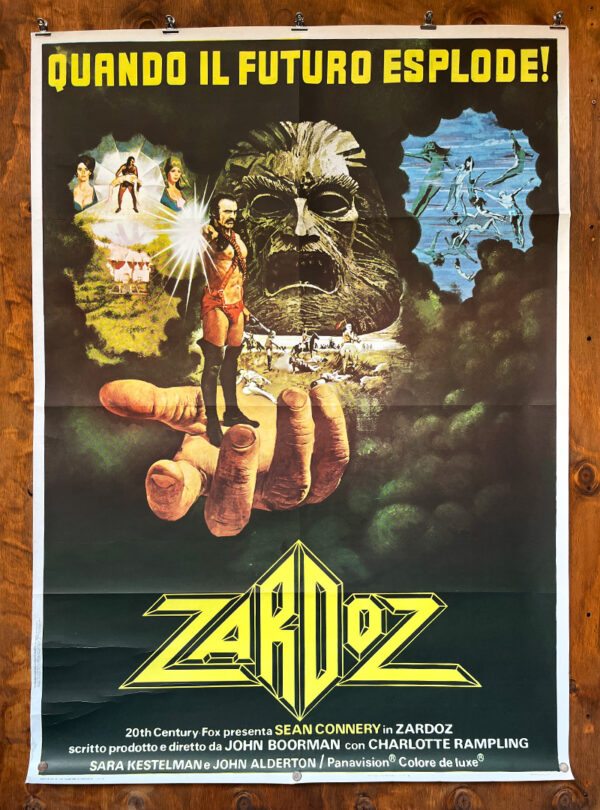 manifesto film di fantascienza Zardoz 1974