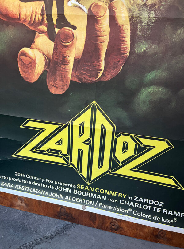 manifesto film di fantascienza Zardoz 1974