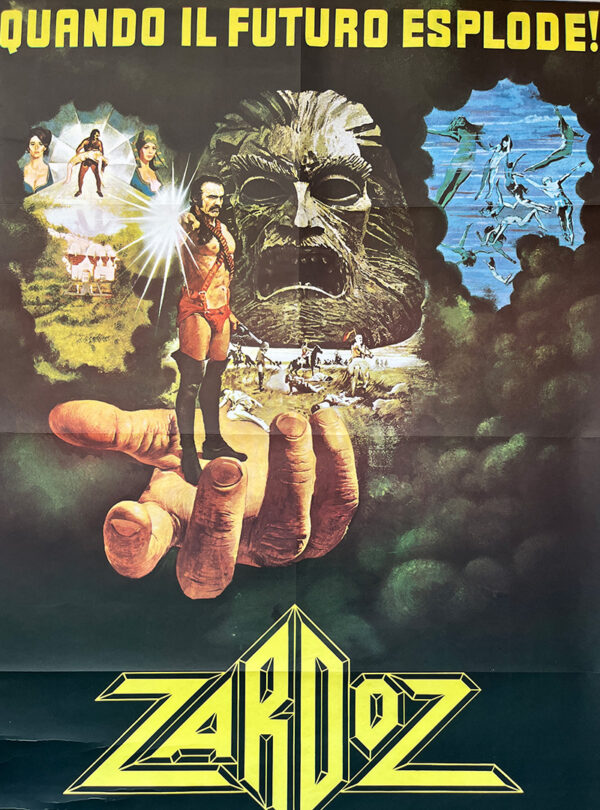 manifesto film di fantascienza Zardoz 1974