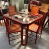 tavolo rosso lacca vintage