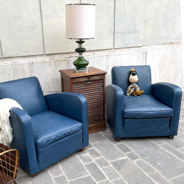 poltrone vintage blu