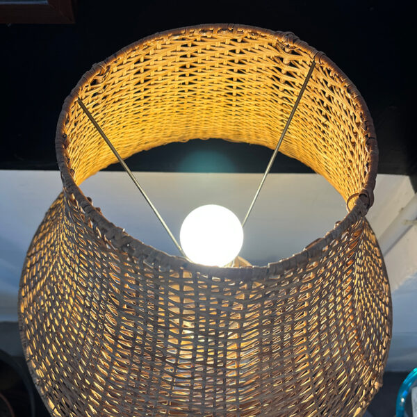 lampada in bamboo vintage