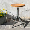 sgabello industriale vintage