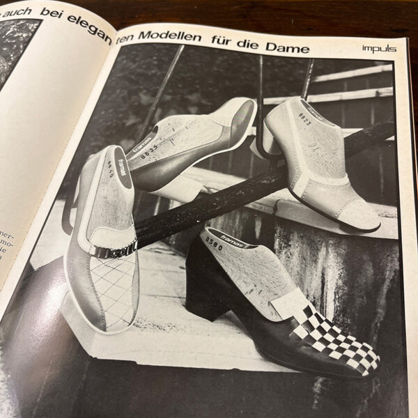 rivista impuls moda calzature anni '70