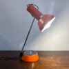 lampada da scrivania arancione vintage