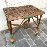 tavolino bamboo vintage