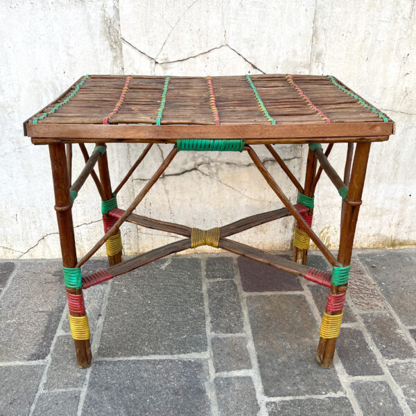 tavolino bamboo vintage