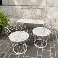 set ferro battuto vintage da giardino
