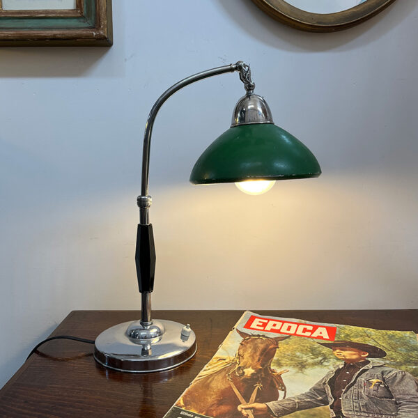 lampada da scrivania ministeriale vintage