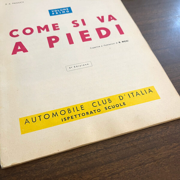 Libretto ACI educazione stradale anni 70