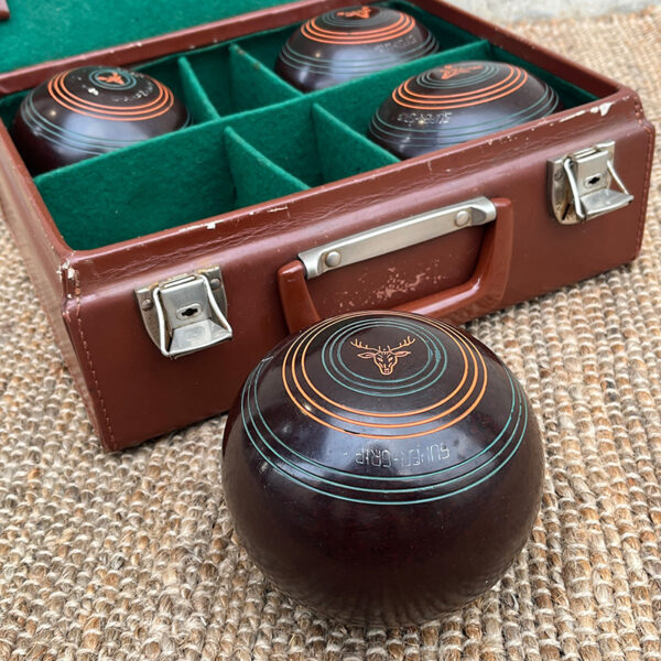 set bocce henselite vintage