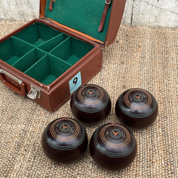 set bocce henselite vintage