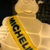 pupazzo Michelin Bibendum con luce vintage mascotte