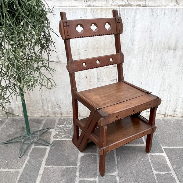 sedia scaletta in legno