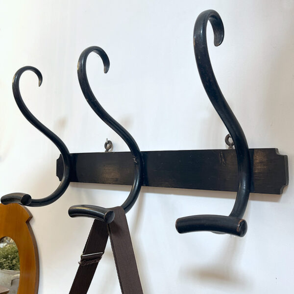 appendiabiti da parete vintage in legno Thonet