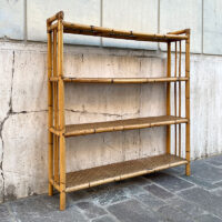 libreria in bamboo vintage