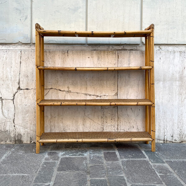 libreria in bamboo vintage