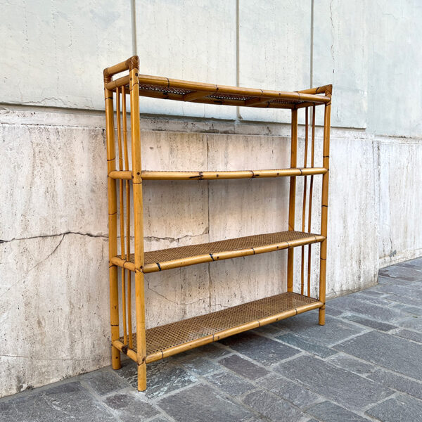 libreria in bamboo vintage