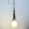 lampadario olandese anni 40 vintage bronzo e vetro