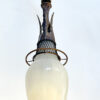 lampadario olandese anni 40 vintage bronzo e vetro