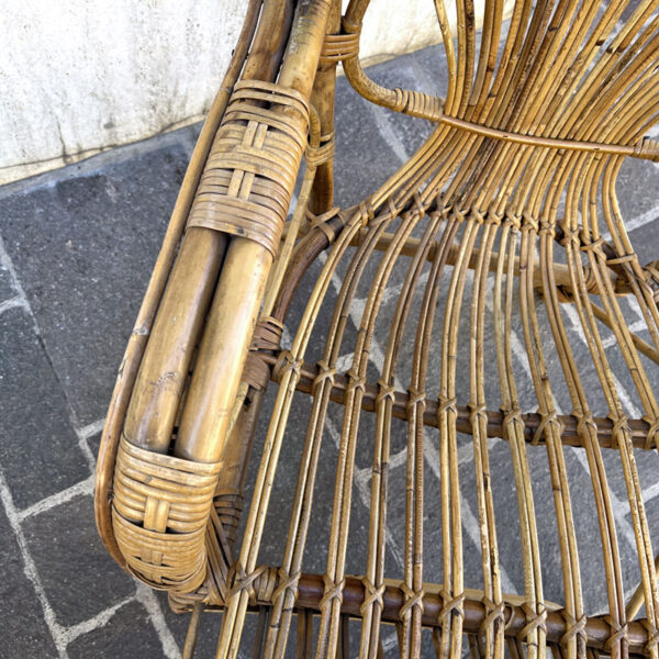 poltrona in bamboo vintage
