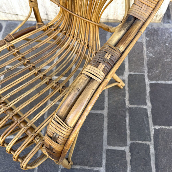 poltrona in bamboo vintage