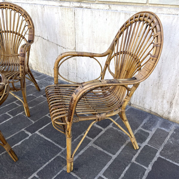 poltrona in bamboo vintage
