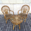 salotto in bamboo vintage