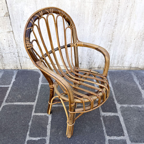 poltroncina in bamboo da bambino