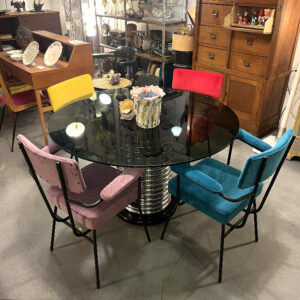 sedia da ufficio vintage colorata Bobeche vintage store Ancona