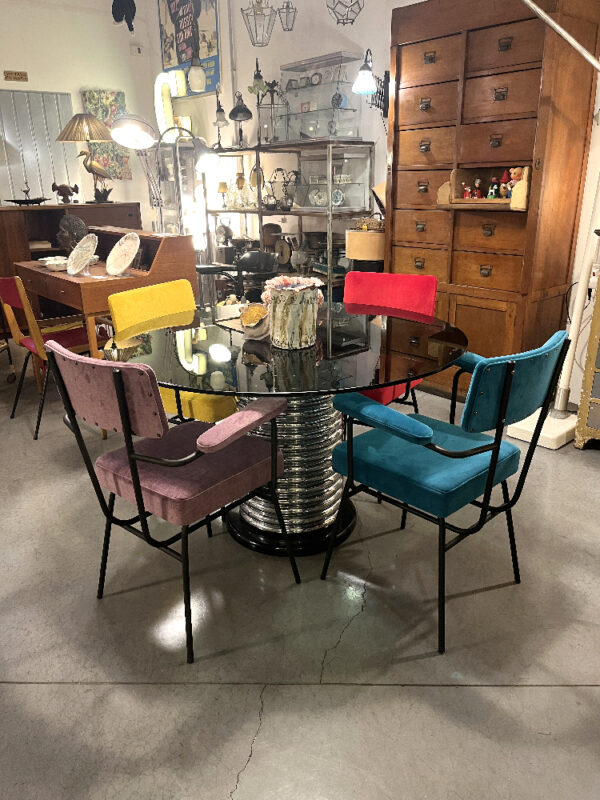 sedia da ufficio vintage colorata Bobeche vintage store Ancona