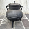pote spagnolo a 3 gambe vintage paiolo in ghisa