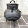 pote spagnolo a 3 gambe vintage paiolo in ghisa
